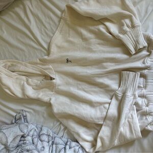 Aerie Cream Cozy Hoodie